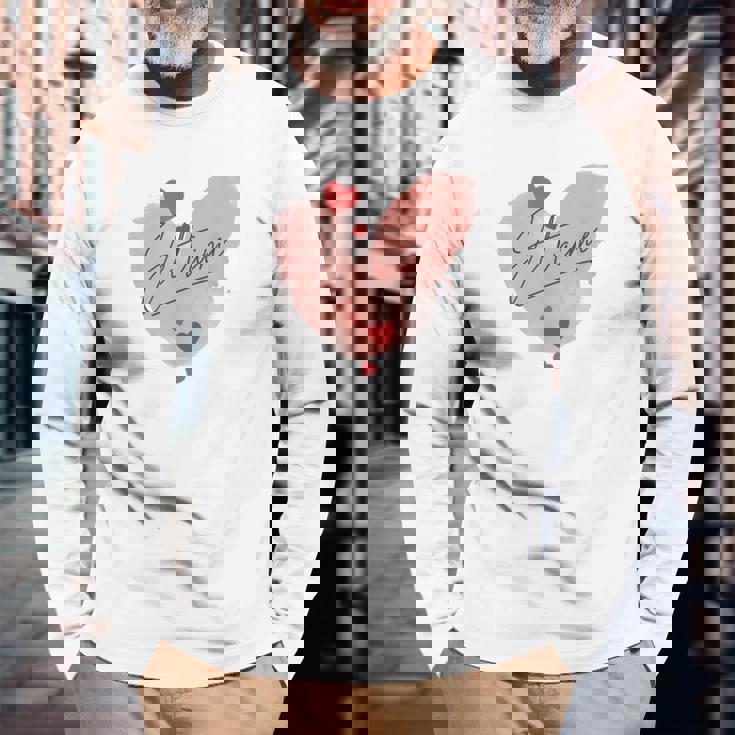 I Love You A Elegant Declaration Of Love I Love You 長袖Tシャツ 高齢者への贈り物