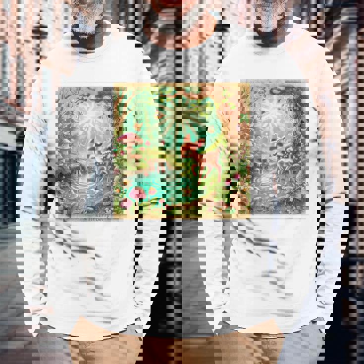 Lulu's Little Pond 長袖Tシャツ 高齢者への贈り物