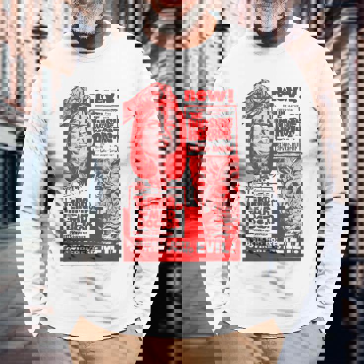 Mad Doctor Terror ハロウィンモンスターポスター ホラー映画 長袖Tシャツ 高齢者への贈り物