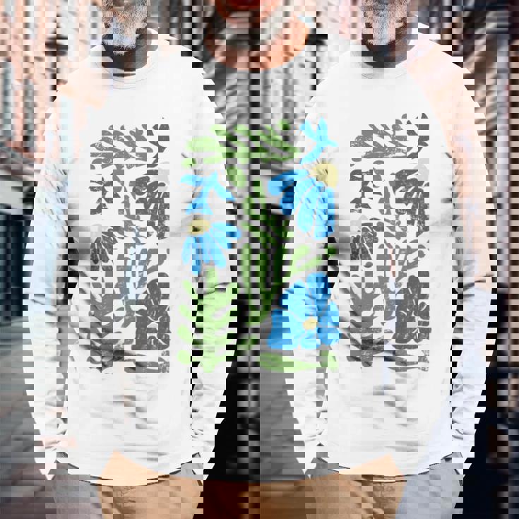 Matisse 抽象 秋 造花 美的 ペイント 長袖tシャツ 長袖Tシャツ 高齢者への贈り物