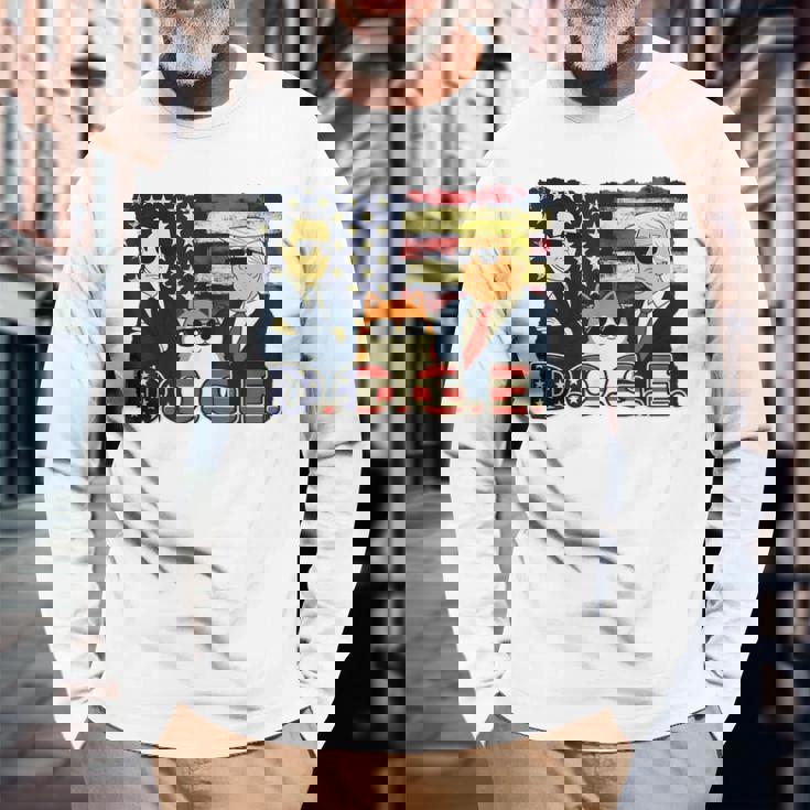 NewDoge DoGE 特殊部隊ダークdoge 長袖Tシャツ 高齢者への贈り物