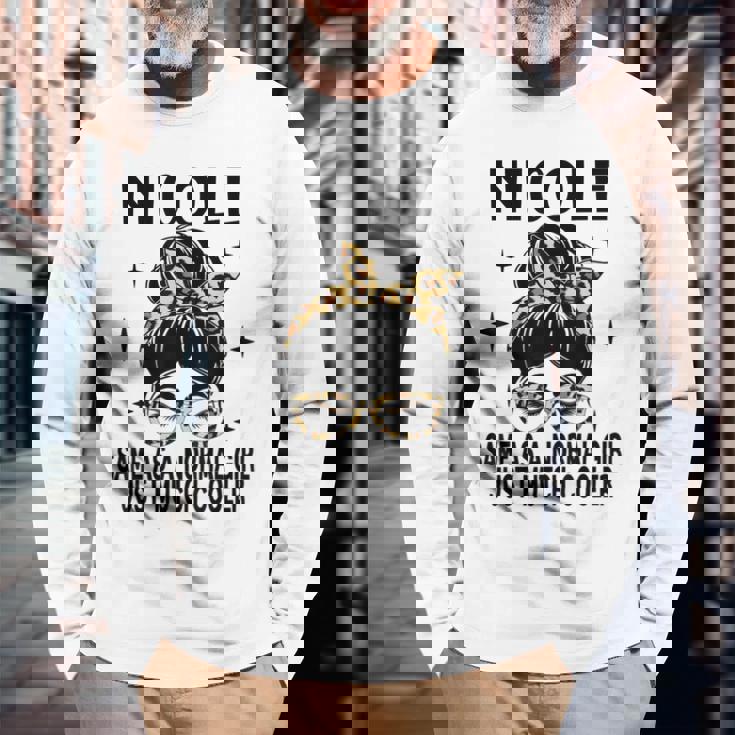 Nicole コスチューム かわいい 定義 名入れ Nicole 長袖Tシャツ 高齢者への贈り物