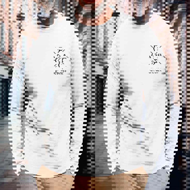 Papa Est 2025 Grandpa To Be 父の日 新パパ 祖父 長袖Tシャツ 高齢者への贈り物