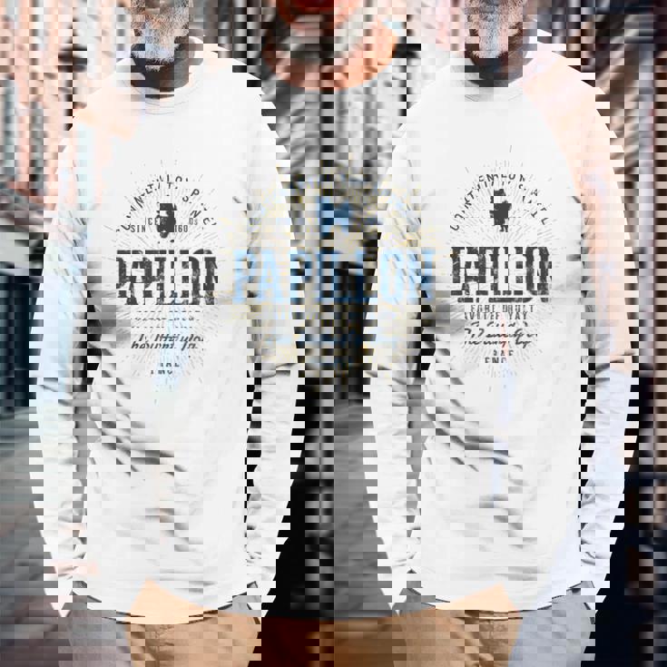 Papillon ヴィンテージパピヨン 長袖Tシャツ 高齢者への贈り物