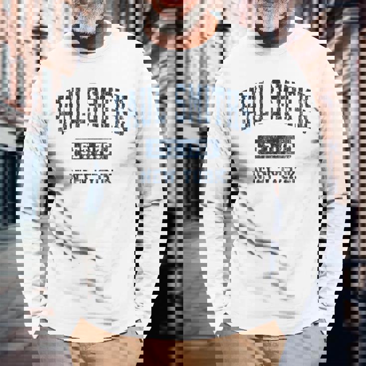 Paulmiths New York Ny ビンテージ アスレチック スポーツデザイン 長袖Tシャツ 高齢者への贈り物