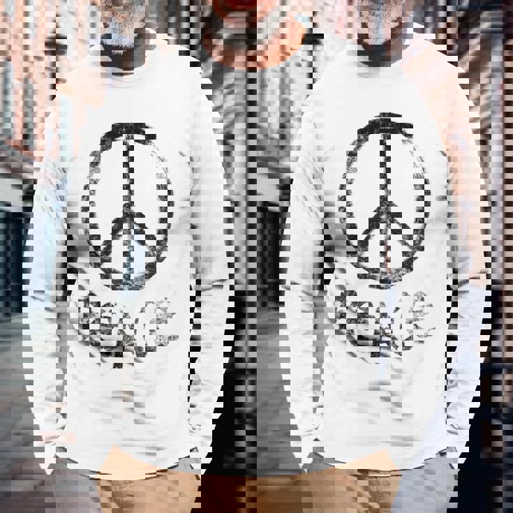 Peaceign 長袖Tシャツ 高齢者への贈り物