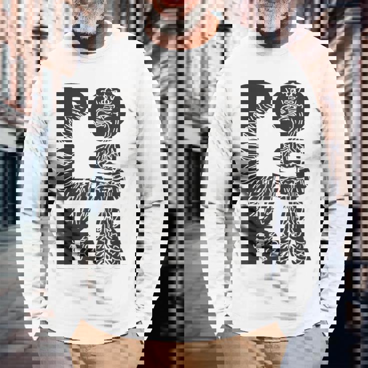 Polska Flag Eagle Polski Pride ポーランドヘリテージデザイン 長袖Tシャツ 高齢者への贈り物