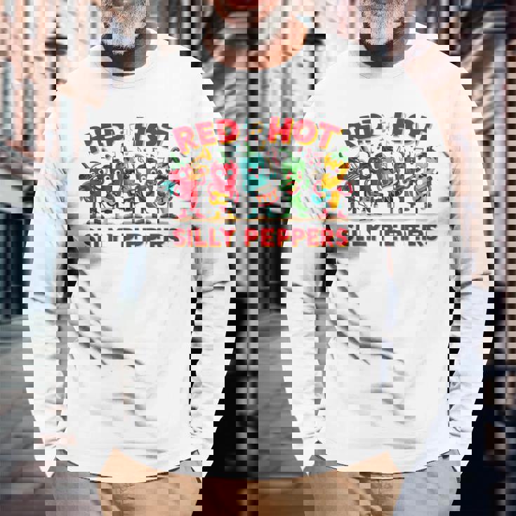 Red Hotilly Peppers 長袖Tシャツ 高齢者への贈り物