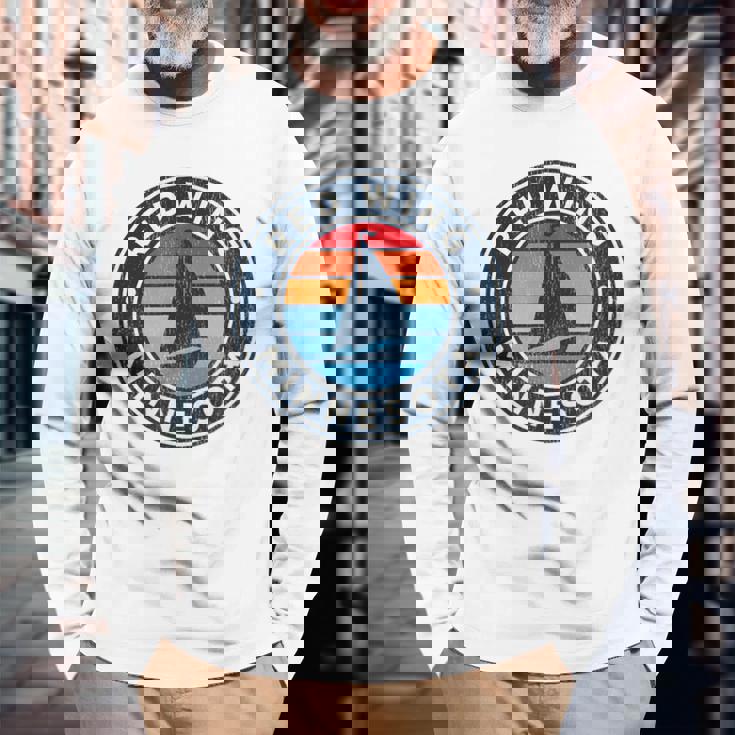 Red Wing ミネソタ Mn ヴィンテージ ヨット レトロ 70年代 長袖Tシャツ 高齢者への贈り物