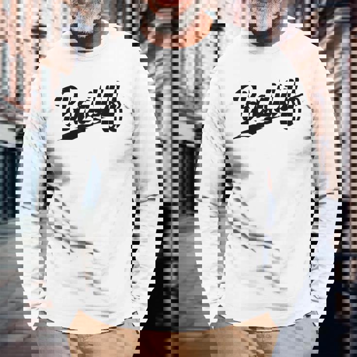 Retrowoosh Job Title Bailiff 長袖Tシャツ 高齢者への贈り物