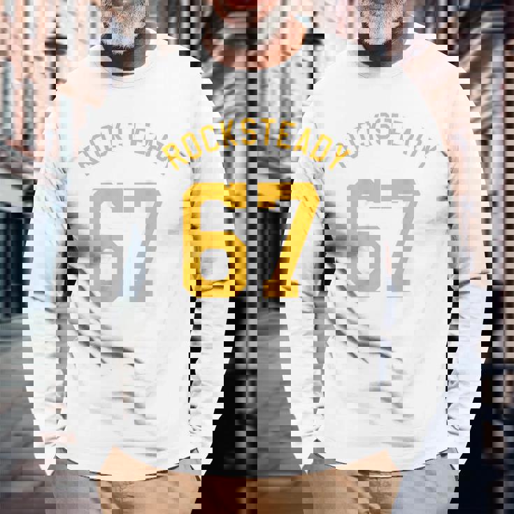 Rocksteady 1967 ビンテージ レゲエ スカ衣服 男女兼用 長袖Tシャツ 高齢者への贈り物