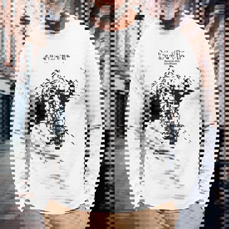 Run With Pride ハーレーブルドッグ 長袖Tシャツ 高齢者への贈り物