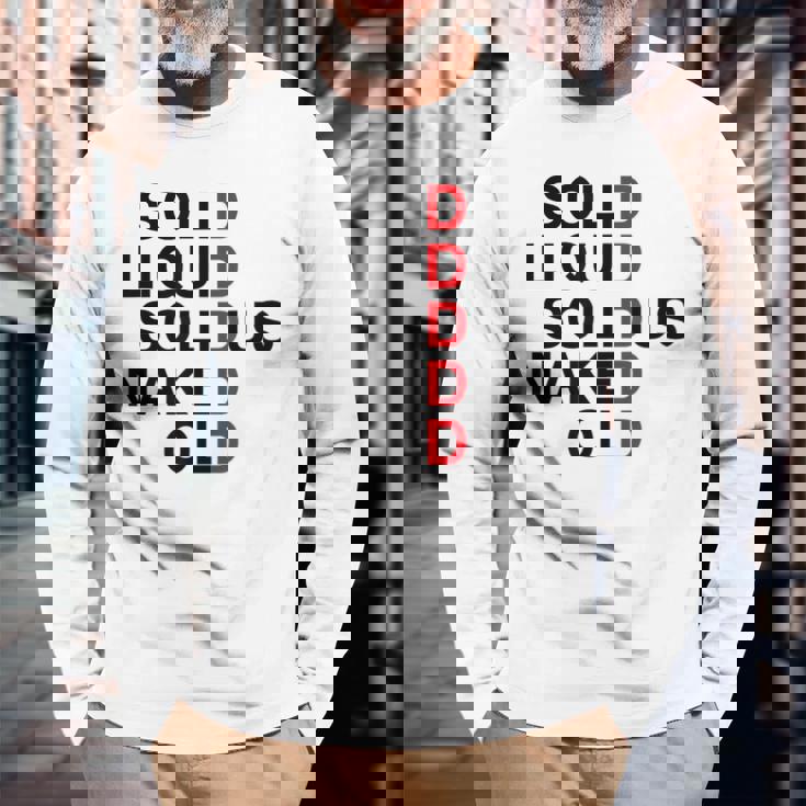 Solid Liquidolidus Naked Old 長袖Tシャツ 高齢者への贈り物