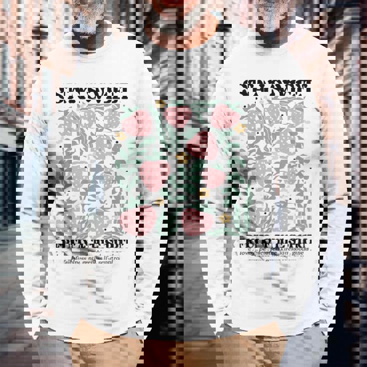 Stayweet Fruit Of Thepirit ストロベリー イエス 長袖Tシャツ 高齢者への贈り物