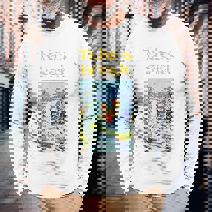 Take A Break Fun オズの魔法使い 長袖Tシャツ 高齢者への贈り物