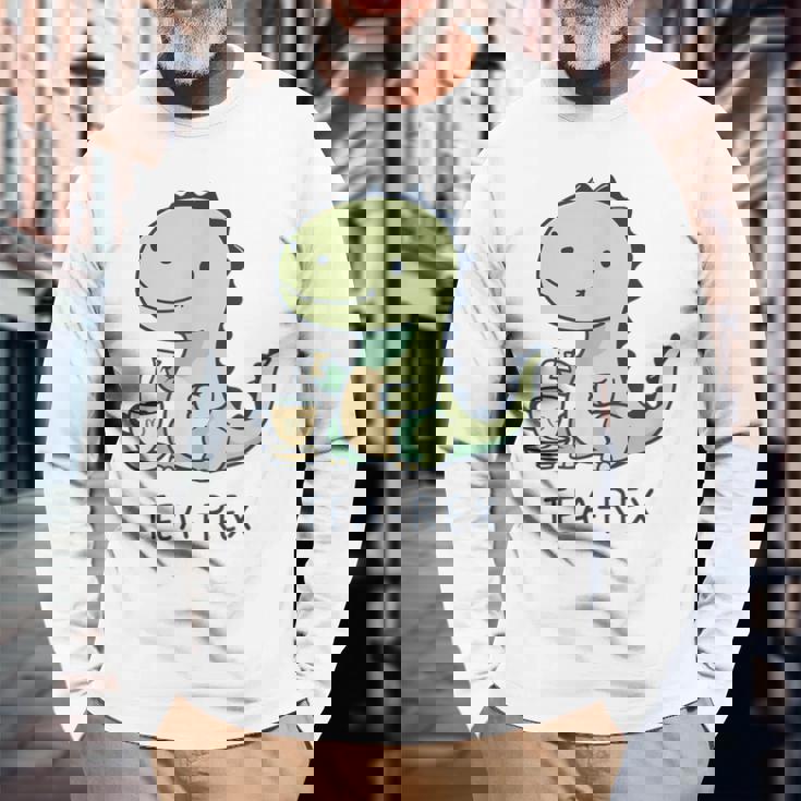 Tea-Rex 長袖Tシャツ 高齢者への贈り物