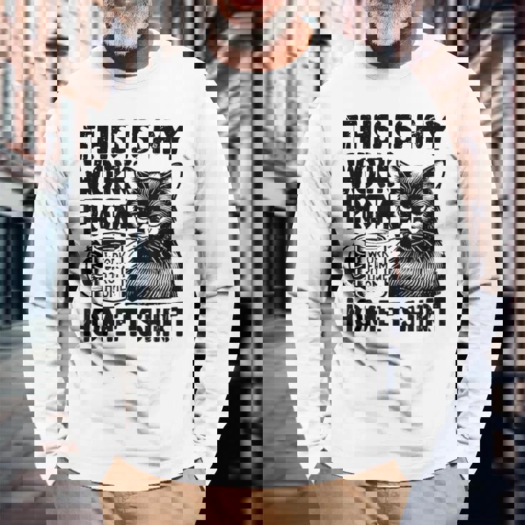 This Is My Work From Homearcastic Cat Remote Worker 長袖Tシャツ 高齢者への贈り物