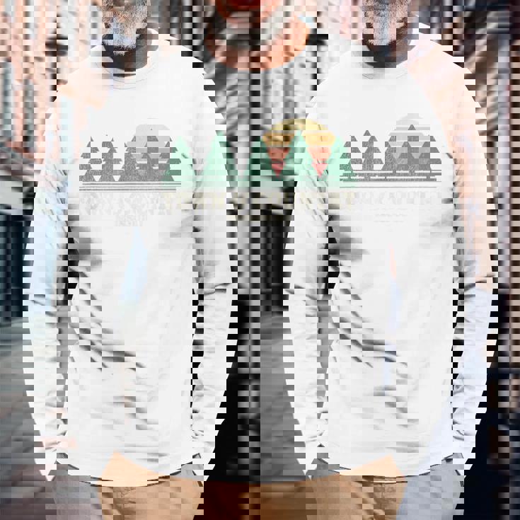 Town Country Mo ビンテージスローバックtシャツ レトロ70年代デザイン 長袖Tシャツ 高齢者への贈り物