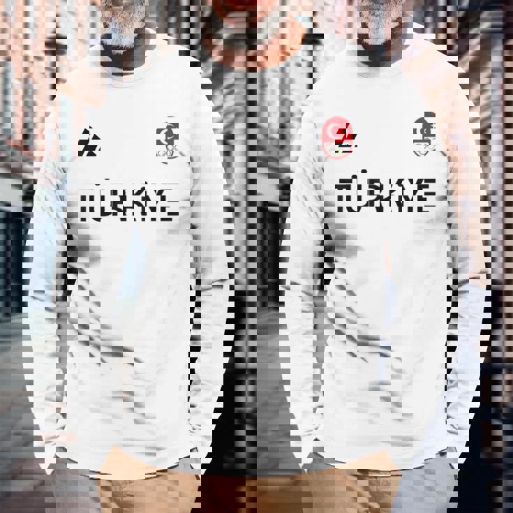 Turkiye トルコ国旗 トルコ オリンピック シューティング チーム スポーツ 長袖Tシャツ 高齢者への贈り物