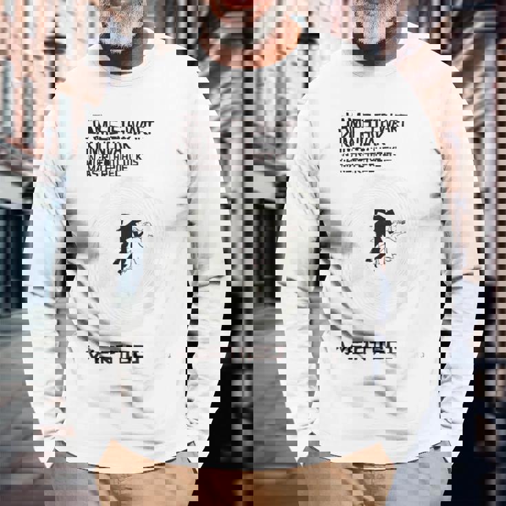 Vertigo ヴィンテージ映画ポスター ノワールスリラー アクロフォビア フィルム 長袖Tシャツ 高齢者への贈り物