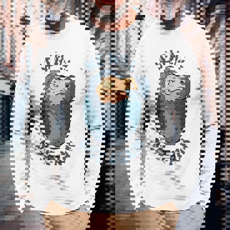 We Will Rise Again 絶滅した飛べないドードー 長袖Tシャツ 高齢者への贈り物