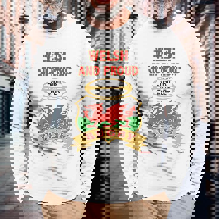 Welsh Dragon Wales ラグビートップ 長袖tシャツ 長袖Tシャツ 高齢者への贈り物