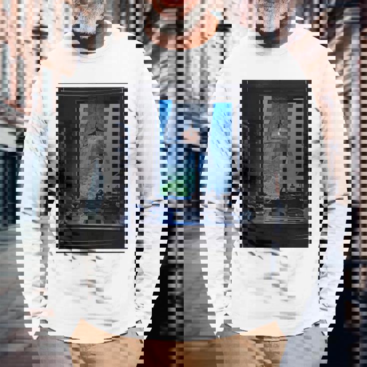 Window Light & Forestiew長袖フォトtシャツ 癒し・インテリア系アート-ユニセックスデザイン 長袖tシャツ 長袖Tシャツ 高齢者への贈り物