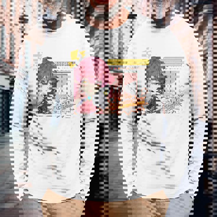 【宝鐘マリン】ホロぐら名場面 長袖Tシャツ 高齢者への贈り物