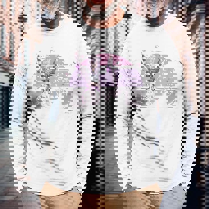 【猫又おかゆ】ホロぐら名場面 長袖Tシャツ 高齢者への贈り物