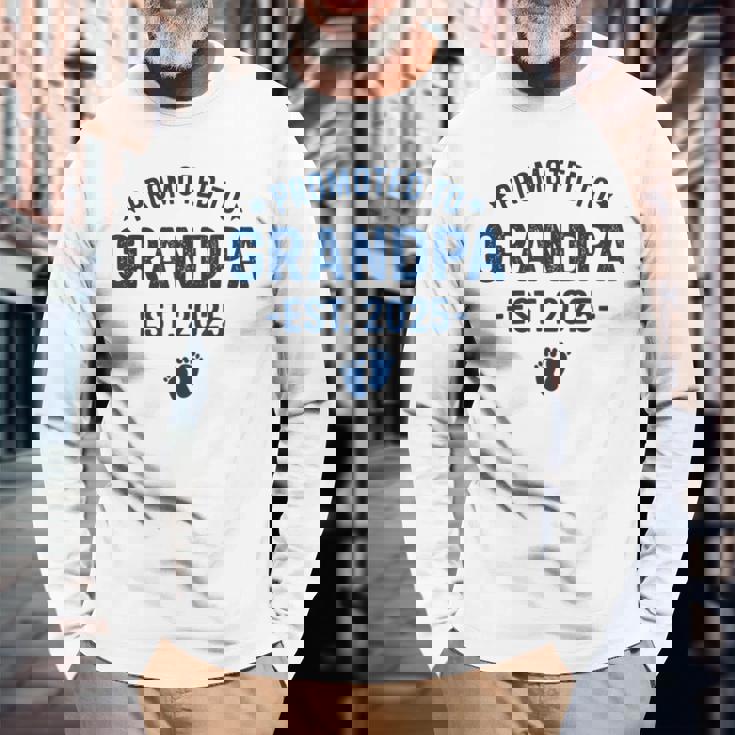 おじいちゃんに昇進 2025 もうすぐ、初めての祖父 長袖Tシャツ 高齢者への贈り物