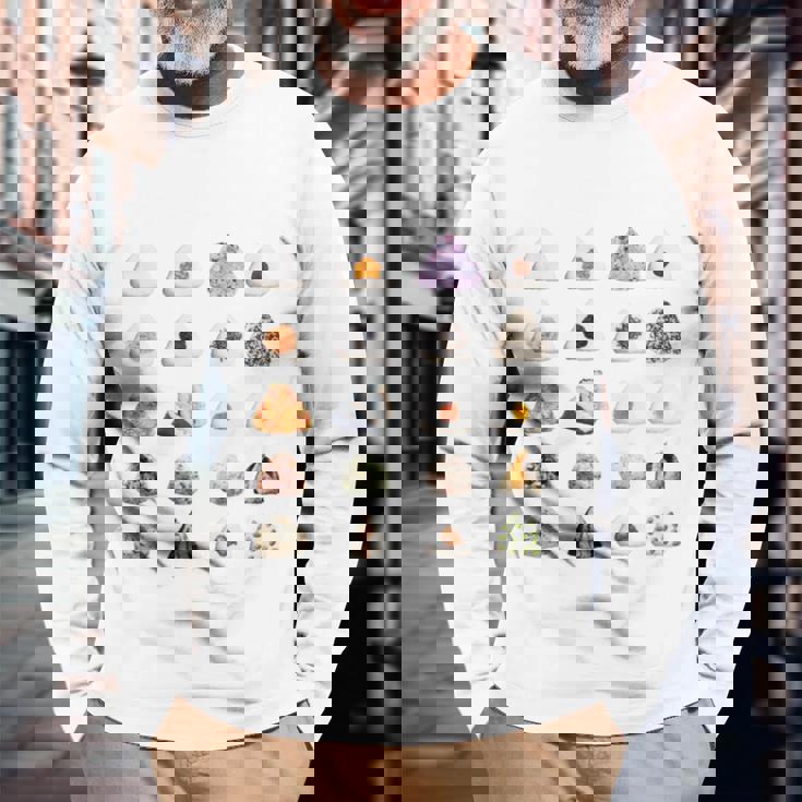 おにぎり 種類 面白いtシャツ おもしろ 食べ物 文字入り メンズ 面白い 服 ネタ グッズ 文字tシャツ プレゼント 長袖tシャツ 長袖Tシャツ 高齢者への贈り物