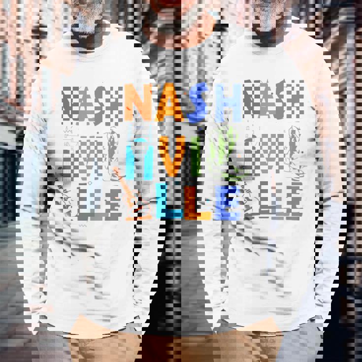 お土産 From Nashville Tn Trip Guitar Music City ナッシュビル 長袖tシャツ 長袖Tシャツ 高齢者への贈り物