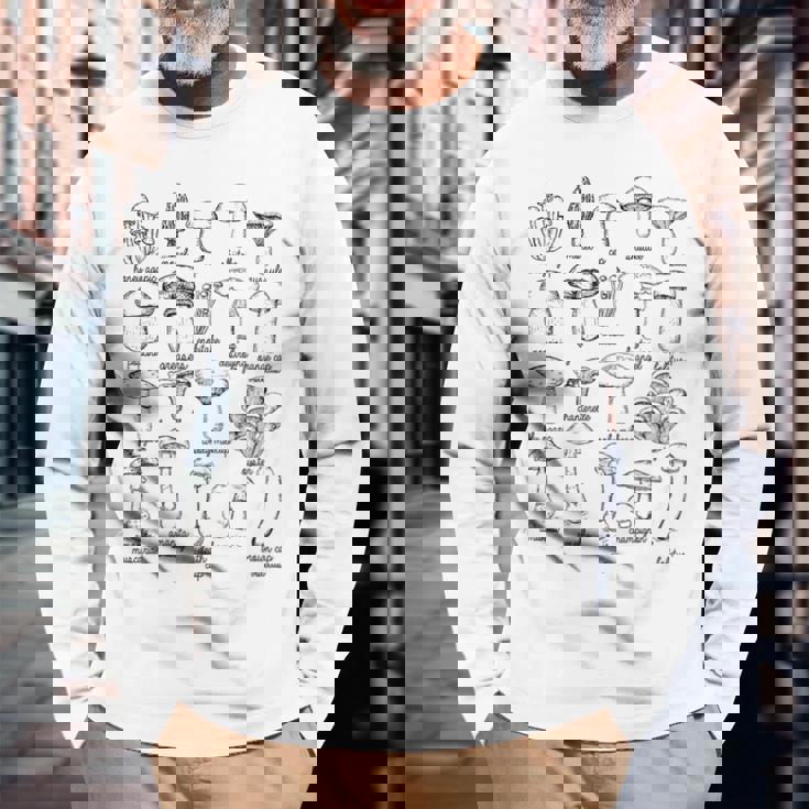 かわいいマッシュルームギフト キッズ レディース メンズ 面白いマッシュルーム 長袖Tシャツ 高齢者への贈り物