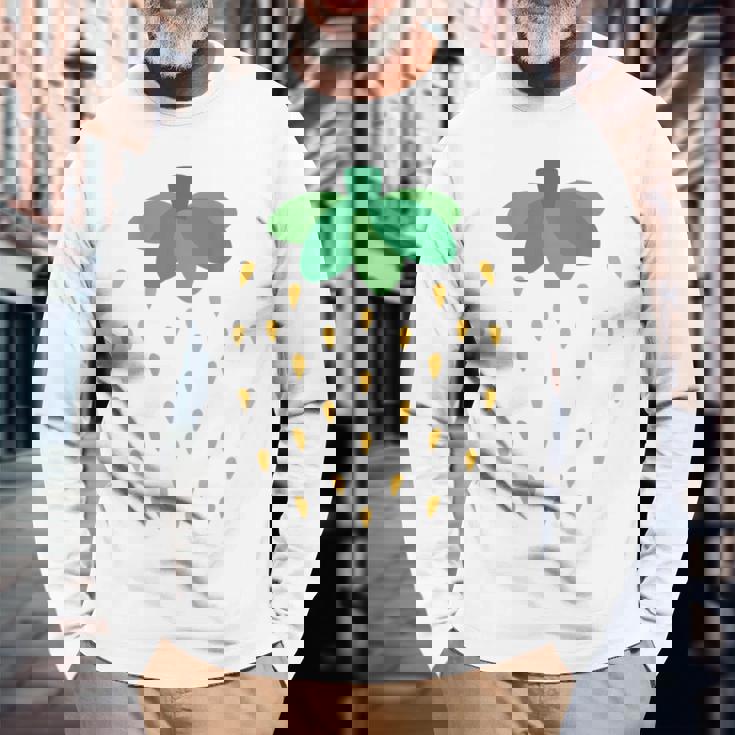 かわいい赤いイチゴ、イチゴ、フルーツ愛好家アートバック。 長袖Tシャツ 高齢者への贈り物