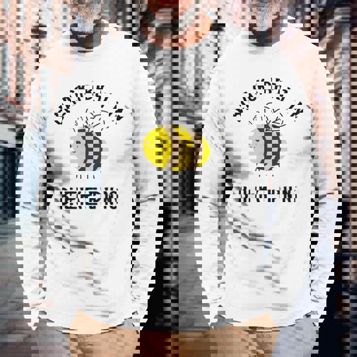 はちみつ養蜂 アイロニックビーキーパーハニー 長袖Tシャツ 高齢者への贈り物