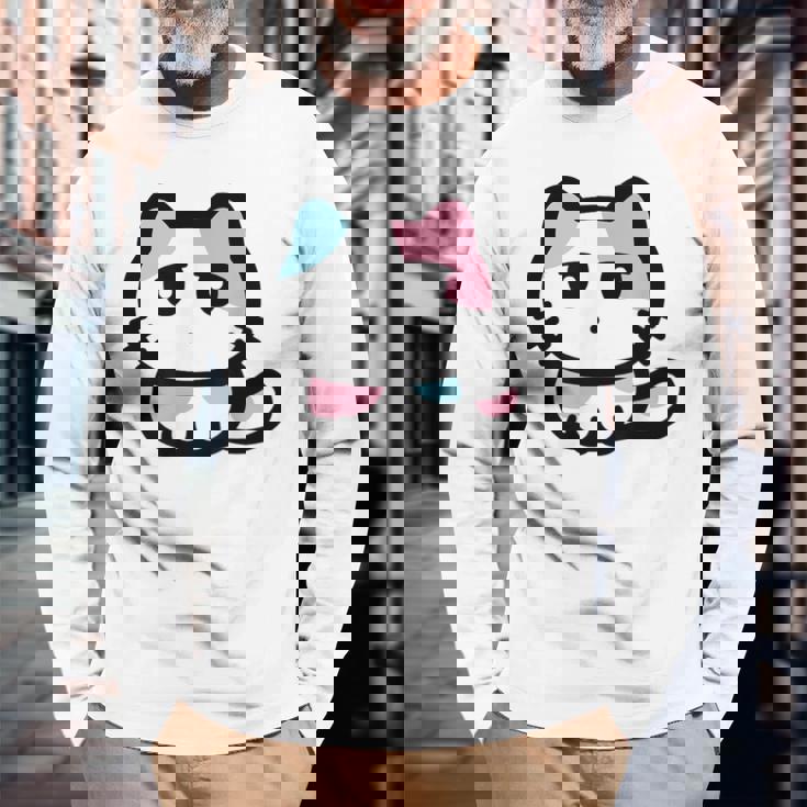 びーえするるる【Bsテレ東公式】イラストtシャツ（ホワイト） 長袖Tシャツ 高齢者への贈り物