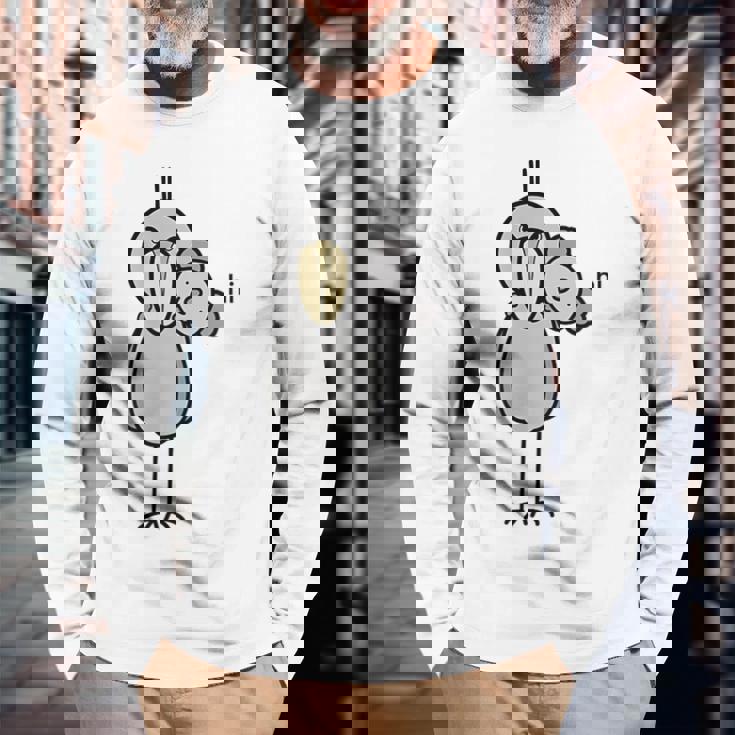 みんな大好きハシビロコウ 動かない鳥 はしび郎クラブtシャツ どうぶつ Zoo コアラ 鳥 オリジナル ハシビロコウ 長袖Tシャツ 高齢者への贈り物