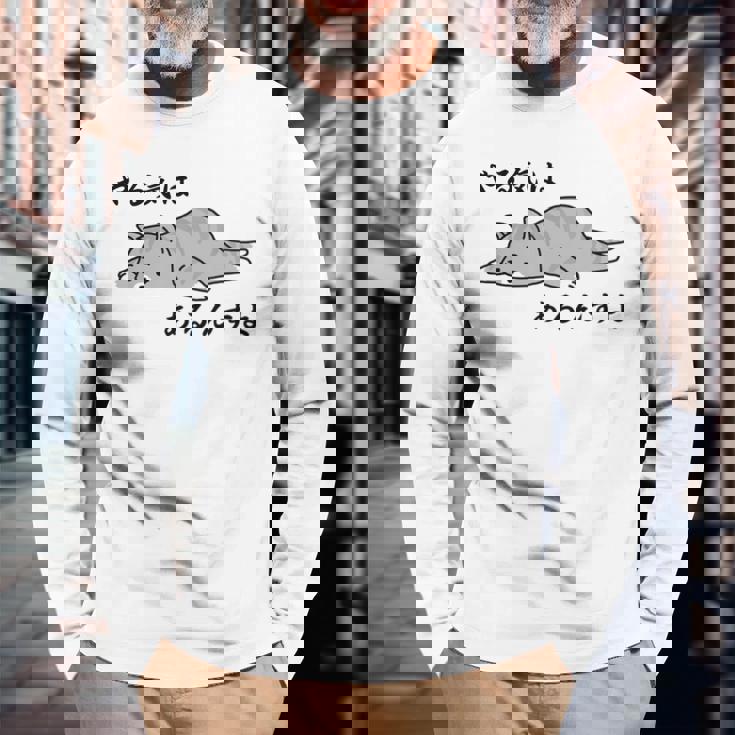 やる気はあるんすよ 猫 ジョーク かわいい 動物好き ギャグ好き ジョーク好き ギャグ おもしろ ネタ 長袖tシャツ 長袖Tシャツ 高齢者への贈り物