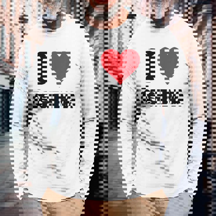 アイハート 大島ジャパンラブ 日本土産 長袖Tシャツ 高齢者への贈り物