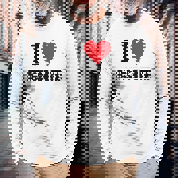 アイハート 糸島 Japan Love 日本土産 長袖Tシャツ 高齢者への贈り物