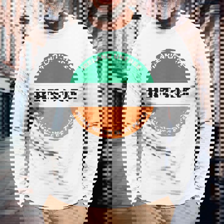 アイルランド外のイギリス軍 アイルランド共和党 長袖Tシャツ 高齢者への贈り物