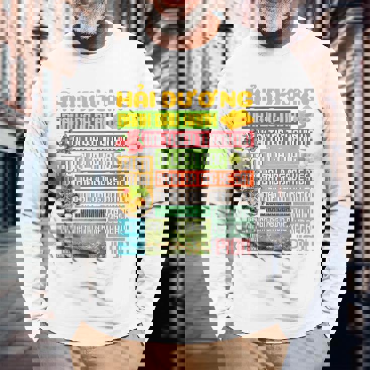 アイ・ラブ・ハイズオン-アイ・ラブ・ベトナム-Pion 長袖Tシャツ 高齢者への贈り物