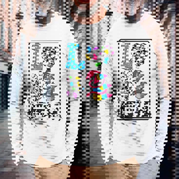 アイ・ラブ・世田谷区 I Love 世田谷区 私は愛してる世田谷区 長袖Tシャツ 高齢者への贈り物