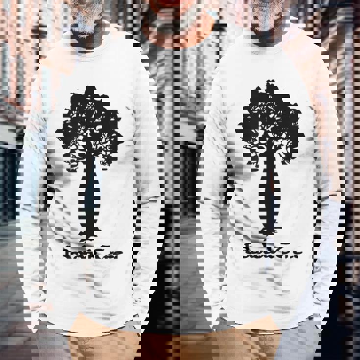 アフリカのバオバブの木 長袖Tシャツ 高齢者への贈り物