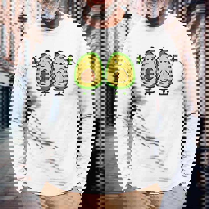 アボカドくん 長袖Tシャツ 高齢者への贈り物