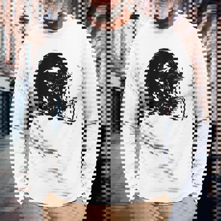 アメフト ヘルメット スケッチ アメリカンフットボール トレーニング 長袖Tシャツ 高齢者への贈り物