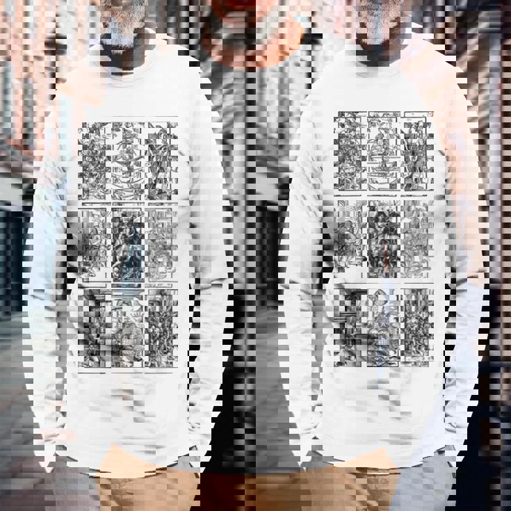 アルブレヒト・デューラー 名画 イラスト レトロ ヴィンテージ クラシック アート 長袖tシャツ 長袖Tシャツ 高齢者への贈り物