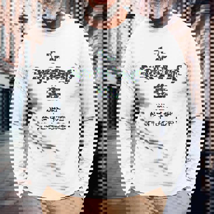 アートと音楽がまだ揺るがしていた1960年代のサイケデリックな60年代 長袖Tシャツ 高齢者への贈り物