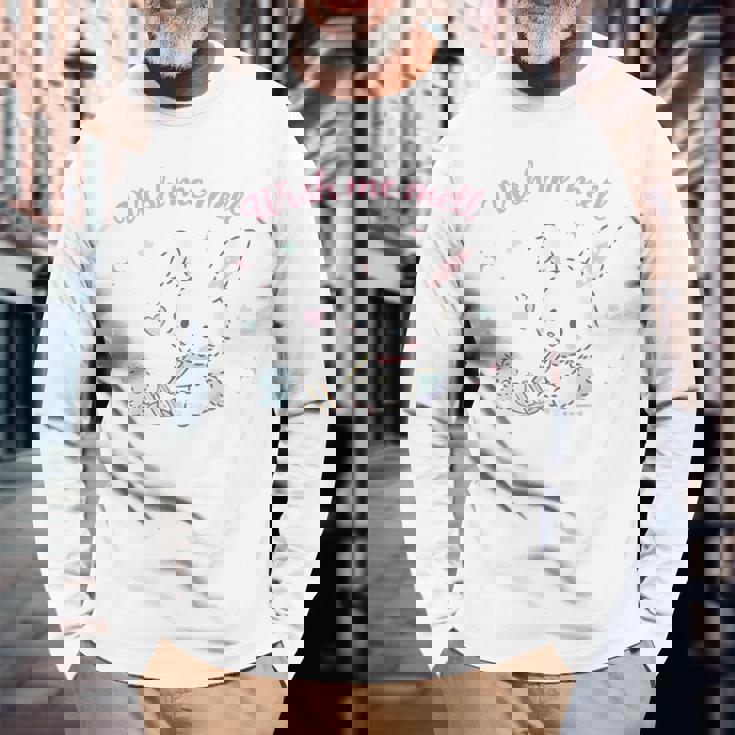 ウィッシュミーメル サンドウィッチ 長袖Tシャツ 高齢者への贈り物