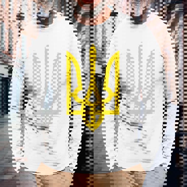 ウクライナ大統領 ヴォロディーミル・ゼレンスキー トライデントミリタリー 長袖Tシャツ 高齢者への贈り物